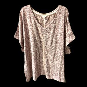 Women’s Terra & Sky Short Sleeve Top ~ Size 4X ((28W-30W))